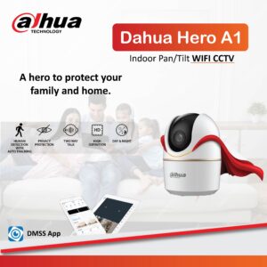 Dahua Hero A1-H2A Smart Wireless WiFi Camera | 2MP 1080p Indoor CCTV Camera with Pan-Tilt, Night Vision & Two-Way Audio