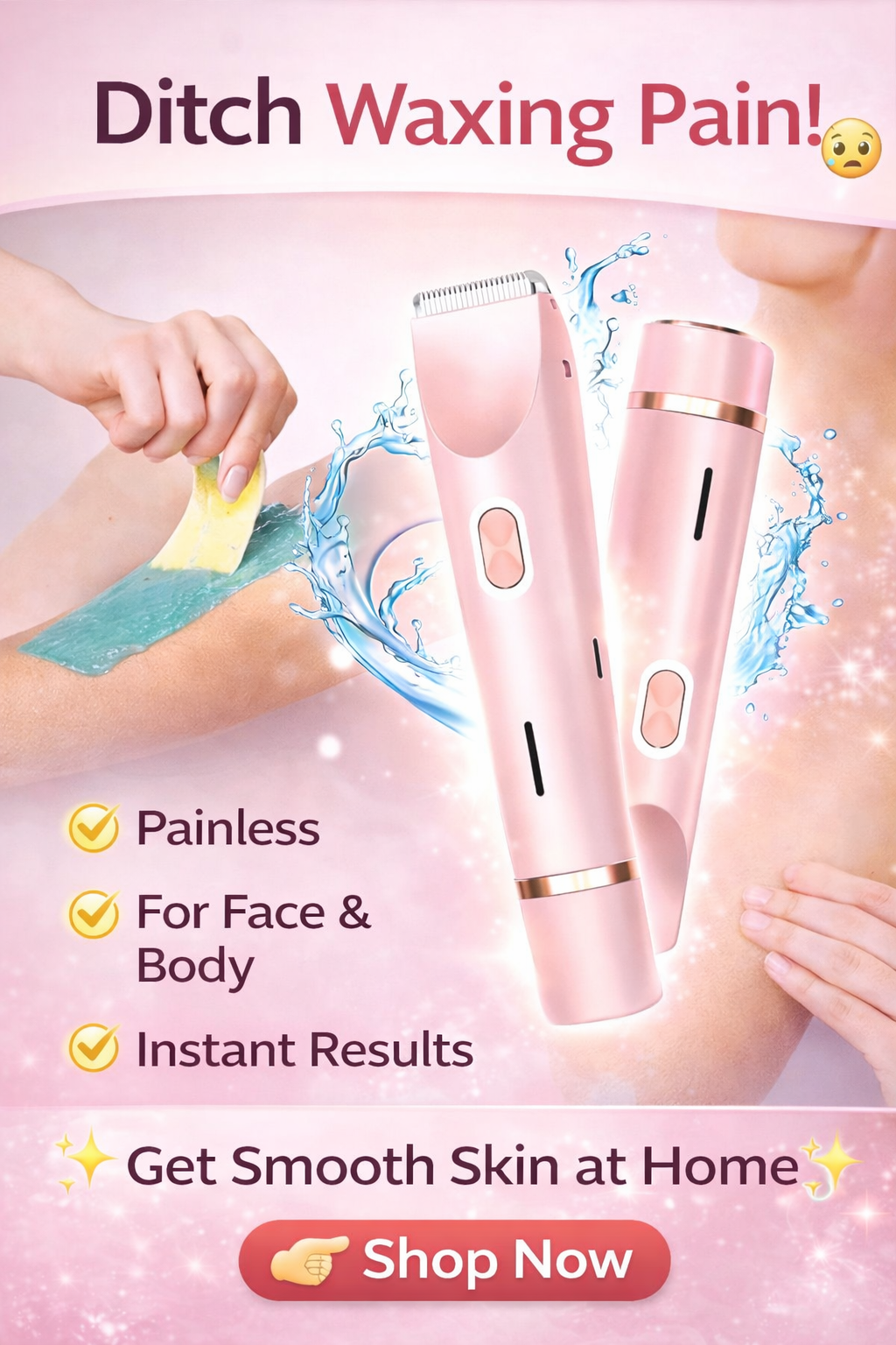 2-in-1 Rechargeable Hair Remover for Women & Men (Face & Body Use) - Image 5