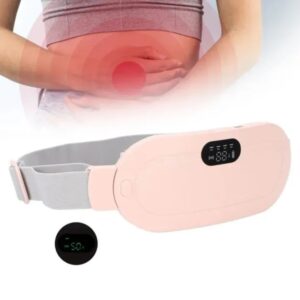 Period Pain Relief Heating Belt | Smart Waist Heating Pad with Vibration Therapy | Rechargeable Menstrual Pain Relief Belt | Adjustable Temperature Control