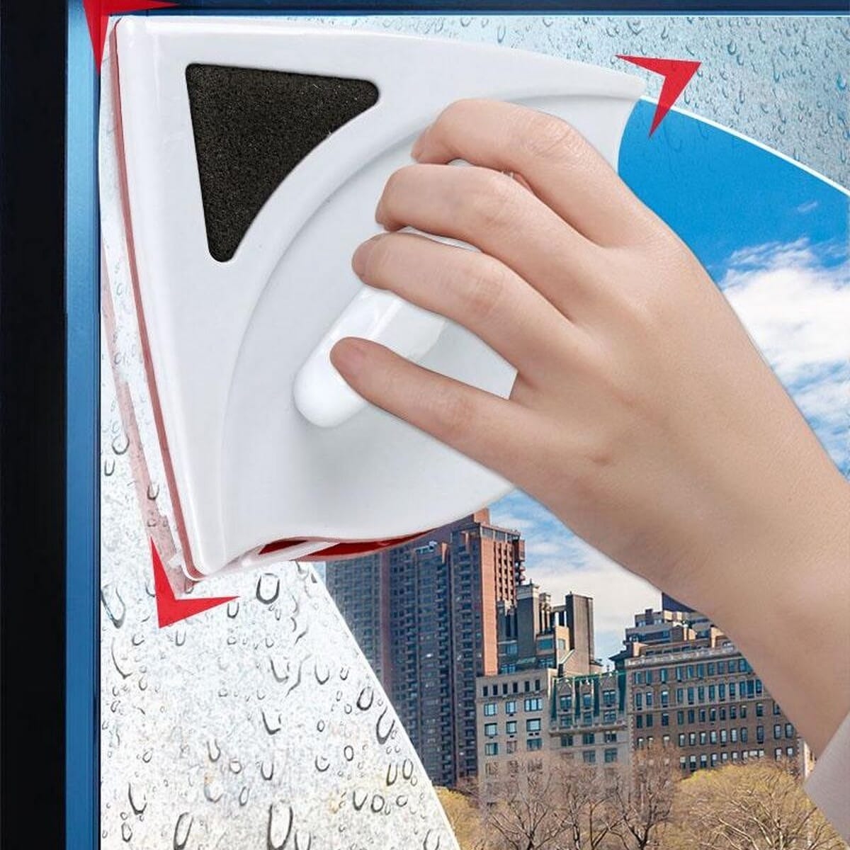Window Cleaner Magic Double-Side Glass Wiper – Home & Office Use