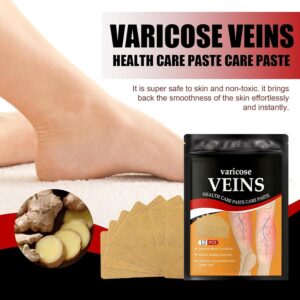 Varicose Veins Relief Patches (12 pcs) | Reduces Swelling & Pain | Improves Blood Circulation | Herbal & Skin-Friendly Formula