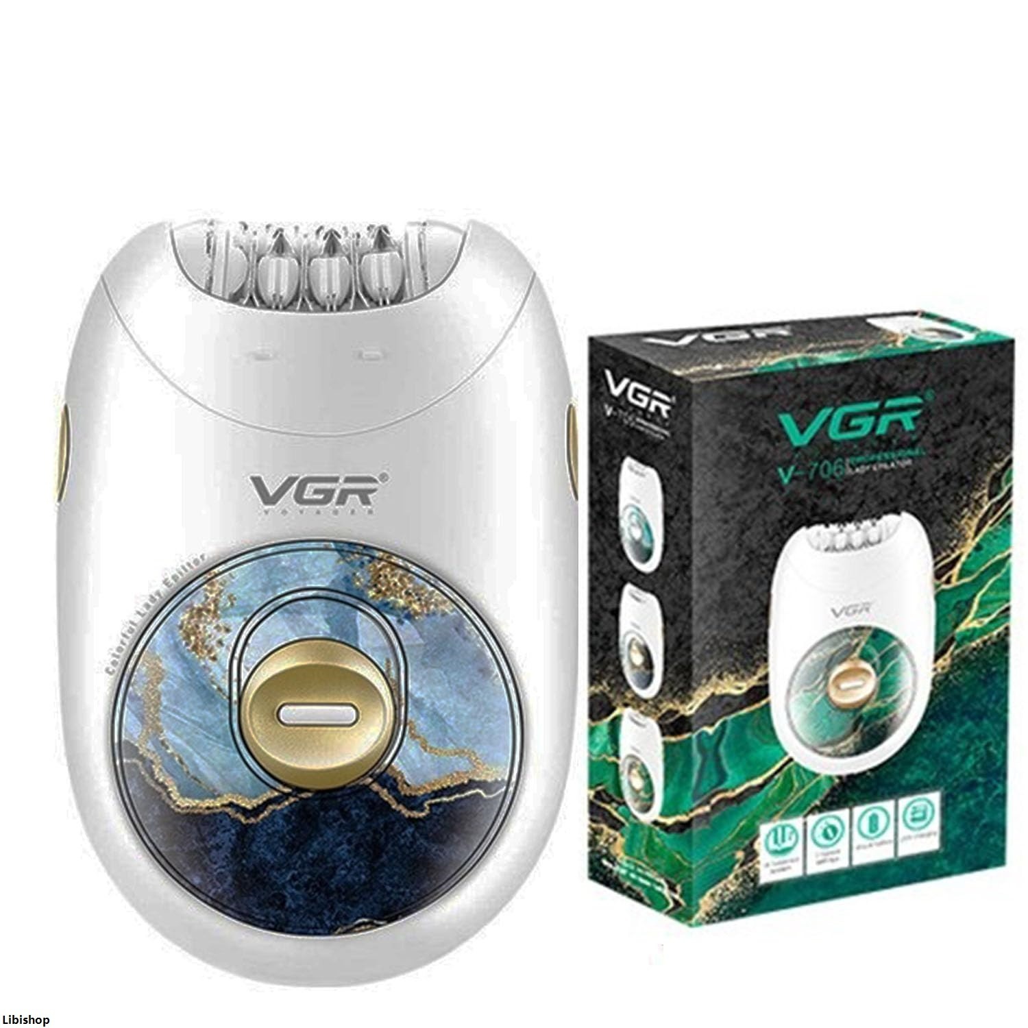 Epilator | VGR V-706 Epilator | VGR Epilator | Portable Chargeable Epilator | Cordless VGR Epilator - Image 3