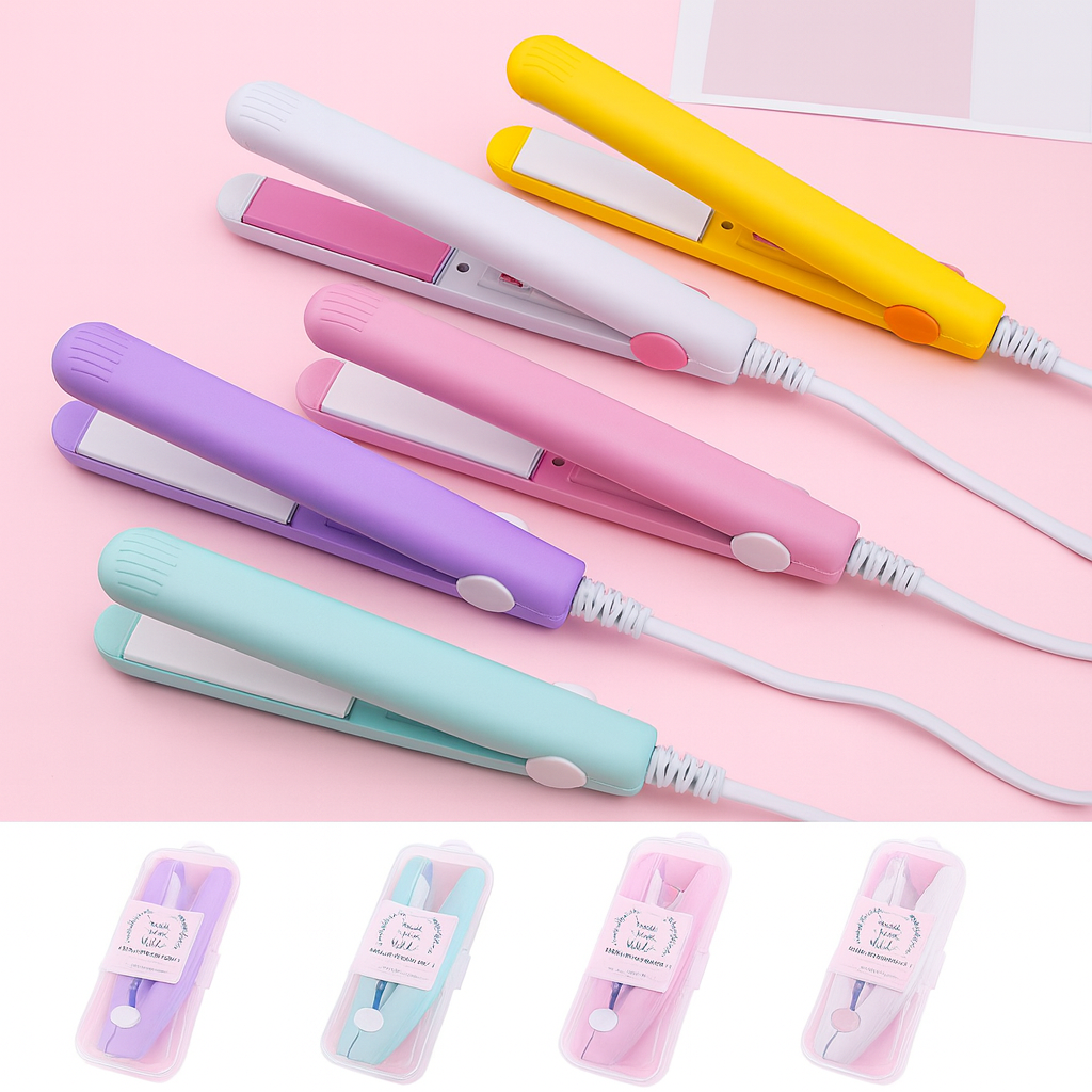 Professional Mini Hair Straightener – Titanium Flat Iron | Portable Hot Comb for Quick Hair Styling & Straightening - Image 3